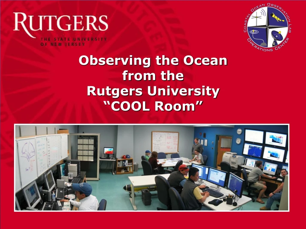 observing the ocean from the rutgers university cool room