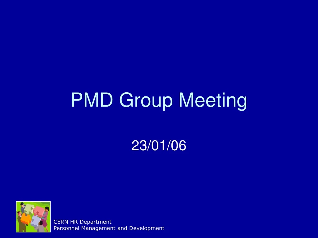 pmd group meeting