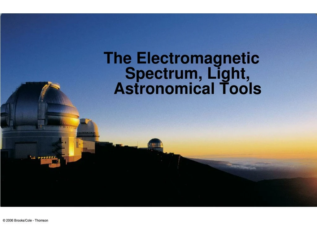 the electromagnetic spectrum light astronomical