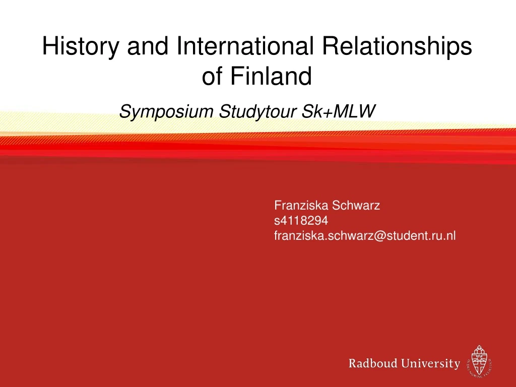 history and international relationships of finland