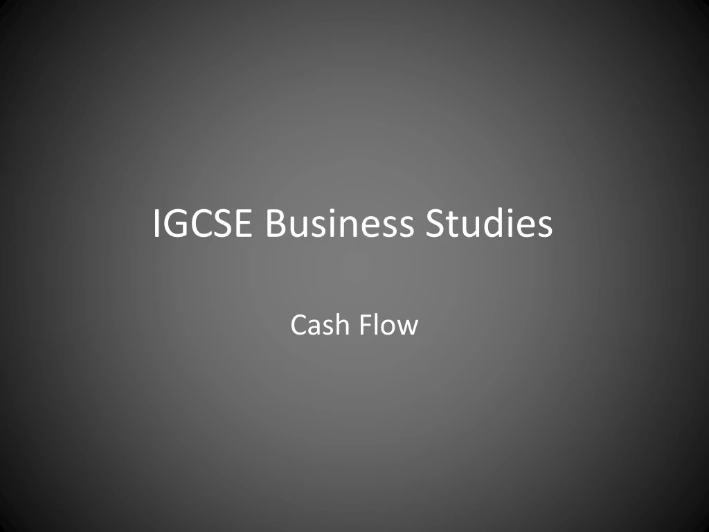 igcse business studies