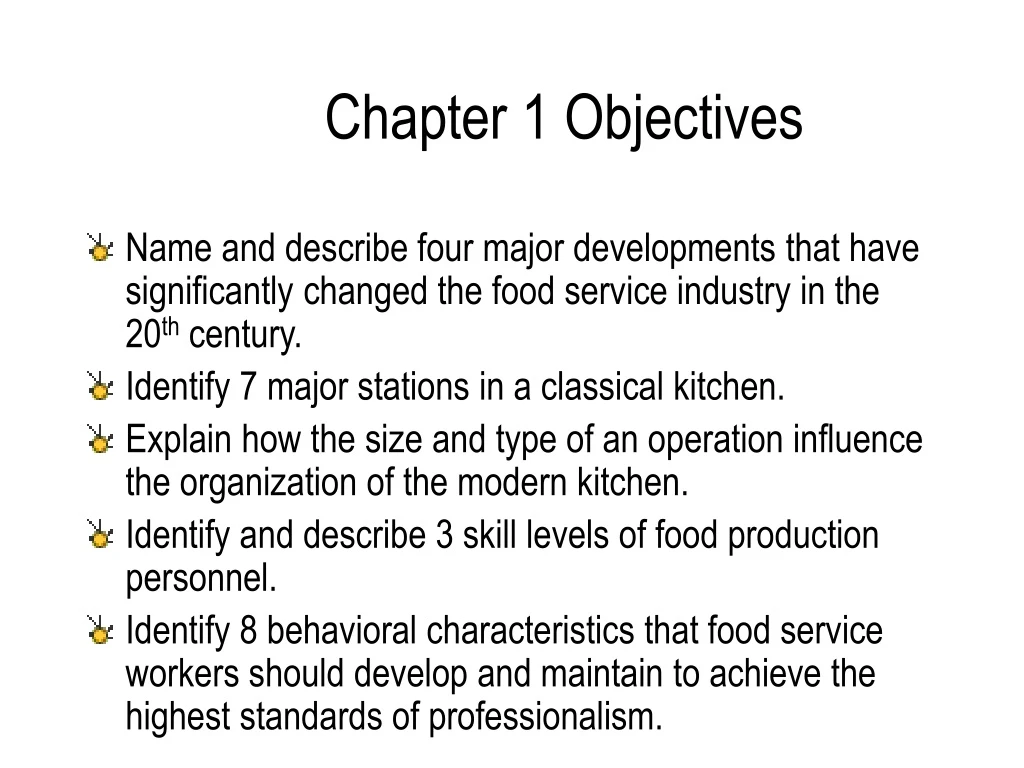 chapter 1 objectives