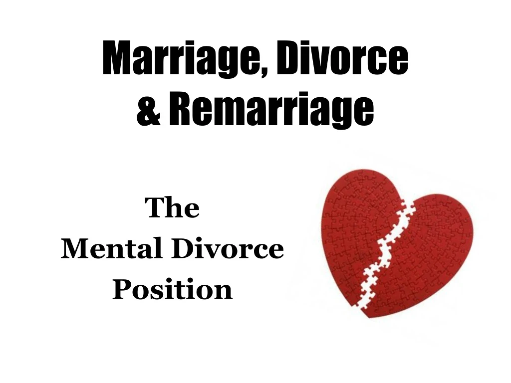 marriage divorce remarriage