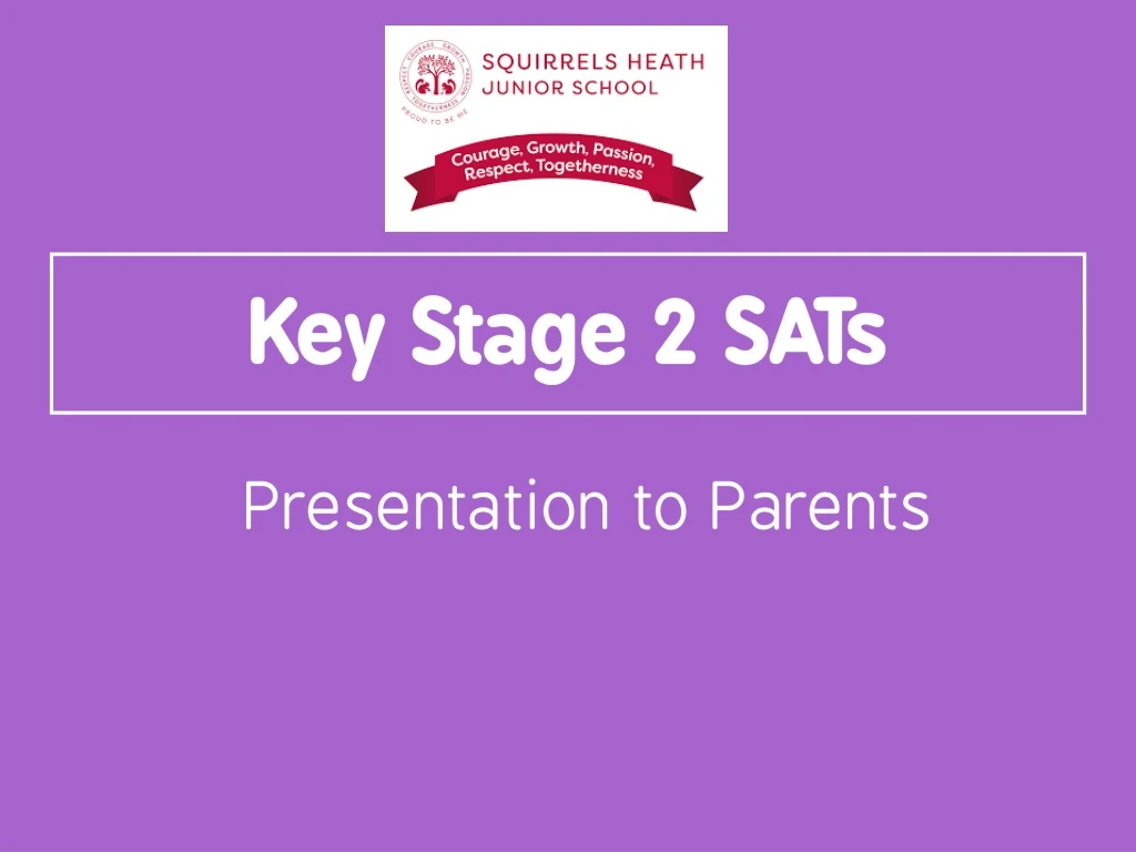 key stage 2 sats