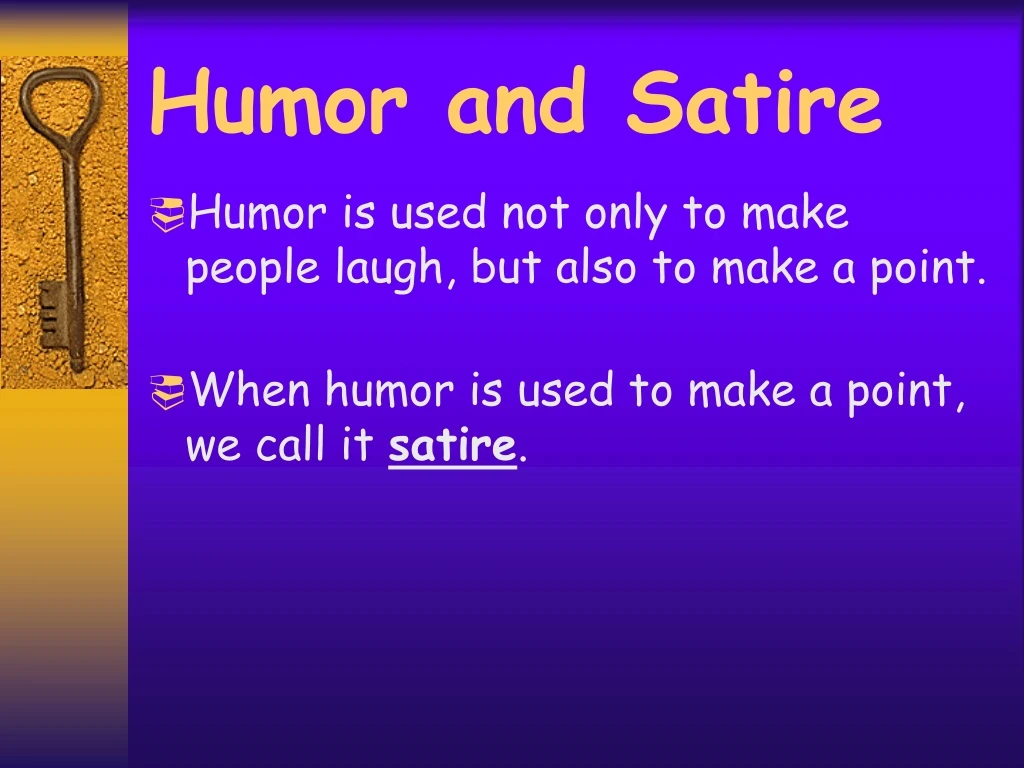 humor and satire