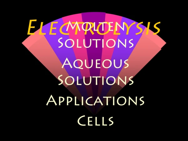 Electrolysis