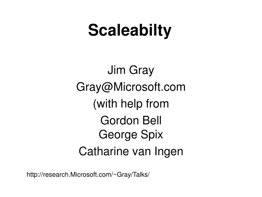 scaleabilty