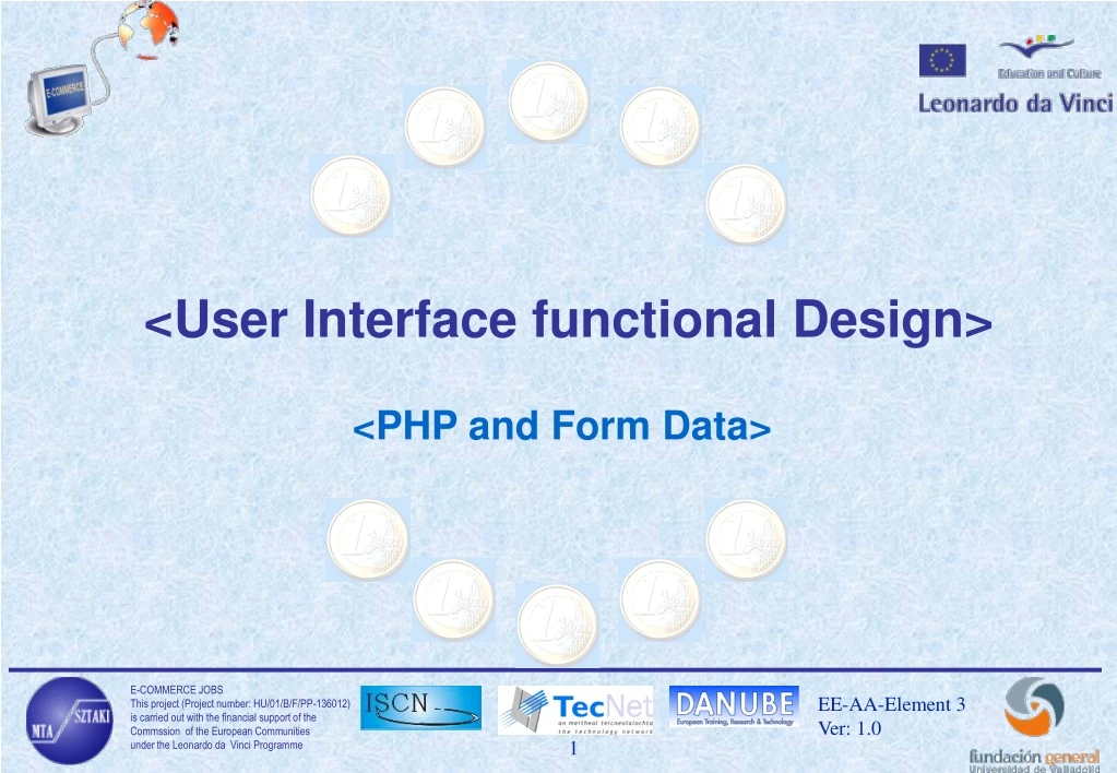 user interface functional design