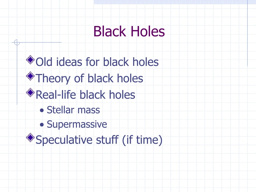 black holes