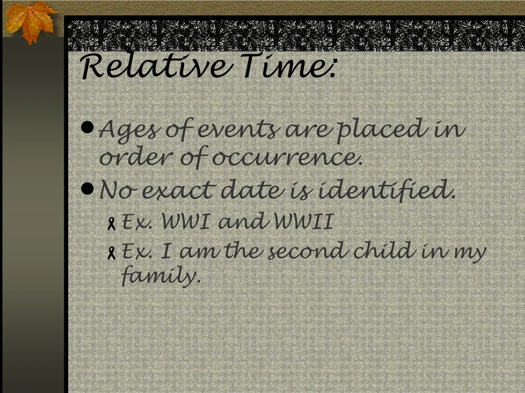 relative time