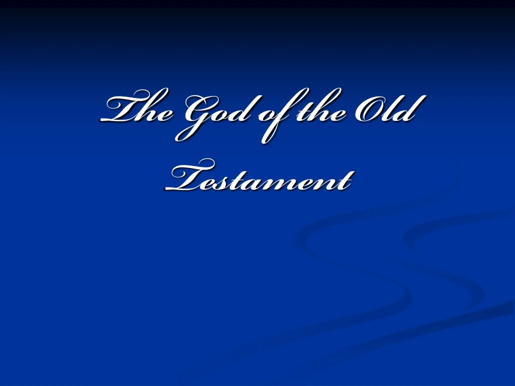 the god of the old testament