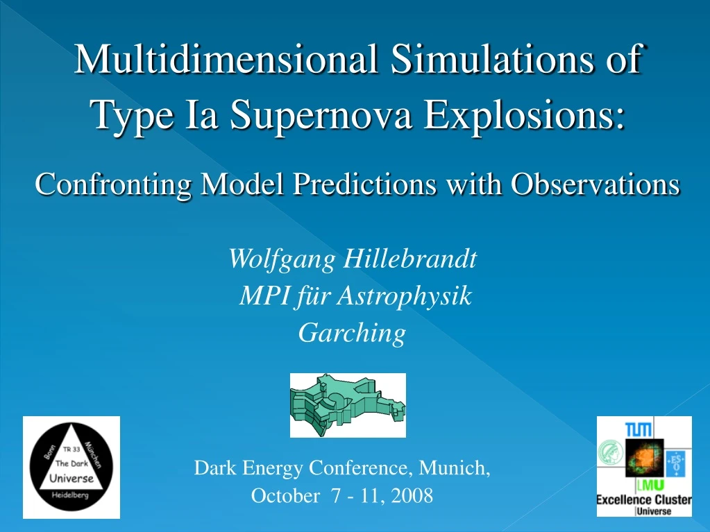 multidimensional simulations of type ia supernova