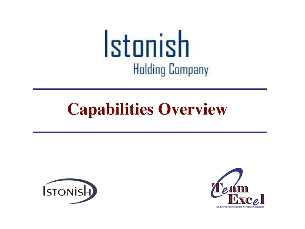 capabilities overview