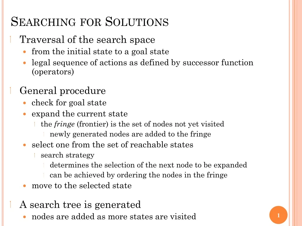 searching for solutions