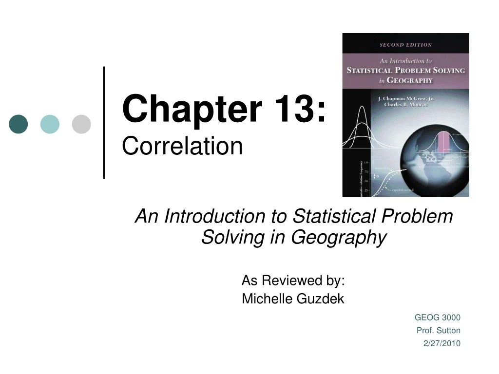 chapter 13 correlation