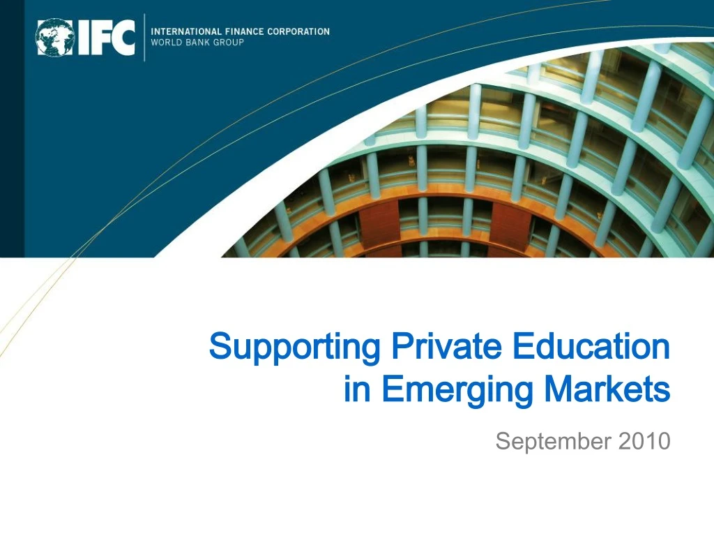 supporting private education in emerging markets