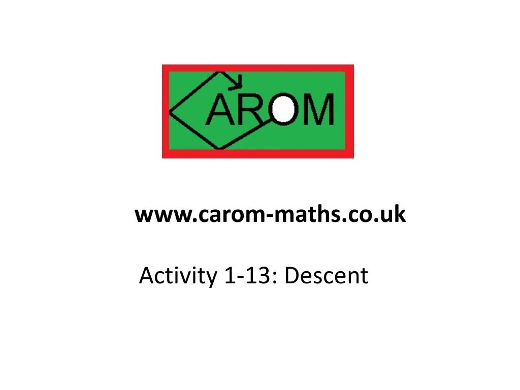 www carom maths co uk