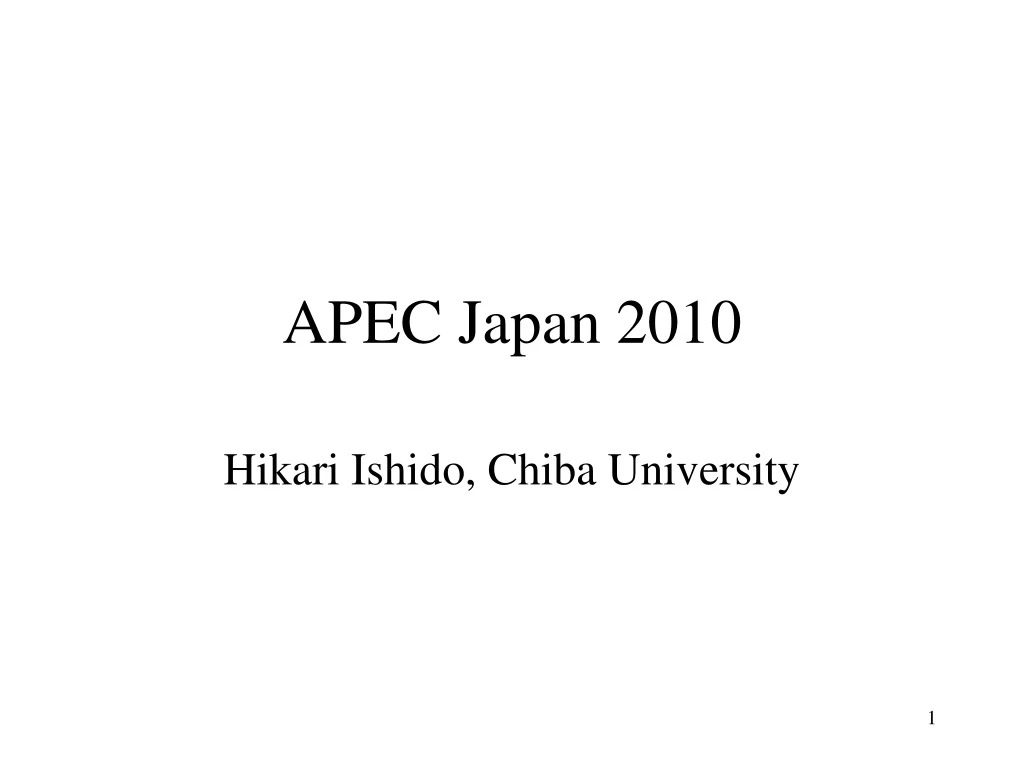 apec japan 2010