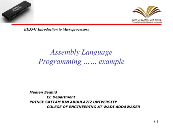 EE3541 Introduction to Microprocessors