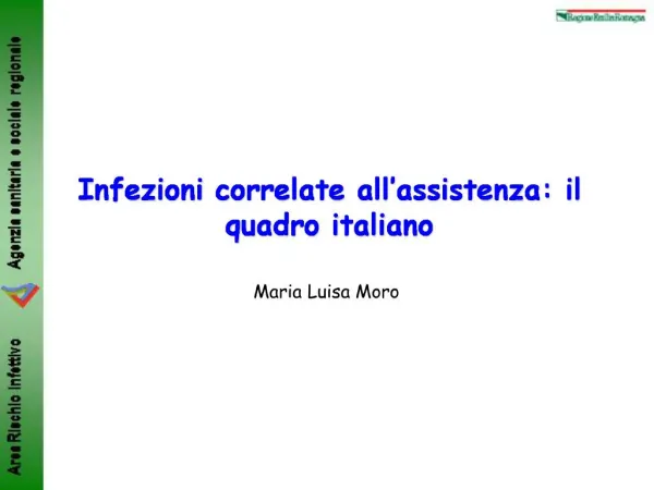 Infezioni correlate all assistenza: il quadro italiano