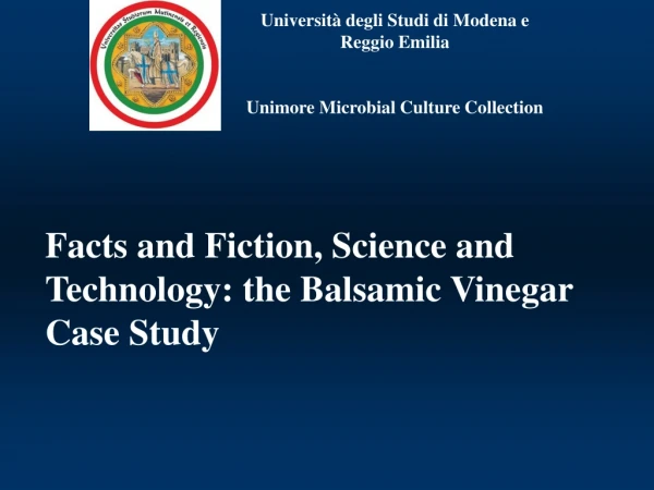 Università degli Studi di Modena e Reggio Emilia Unimore Microbial Culture Collection