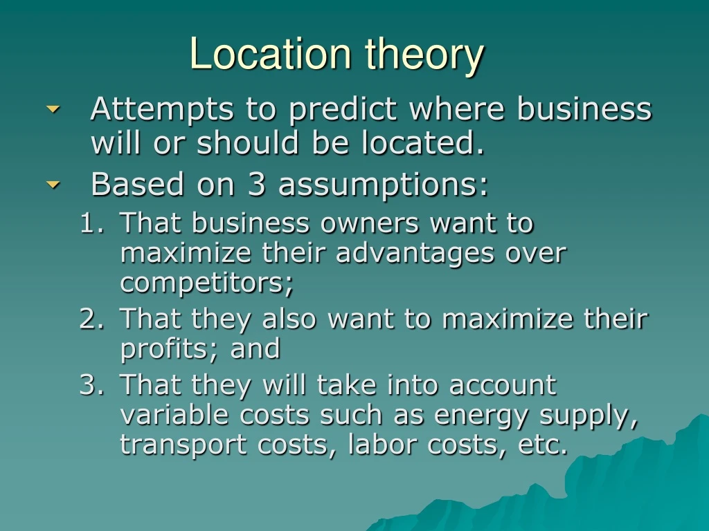 location theory