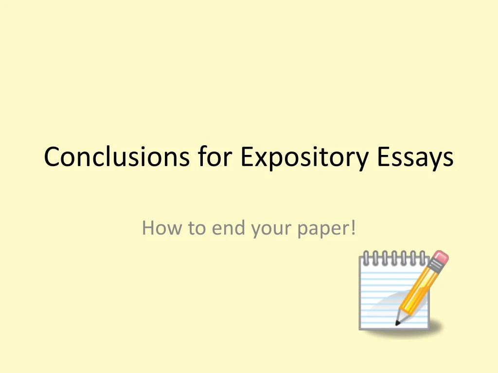 conclusions for expository essays