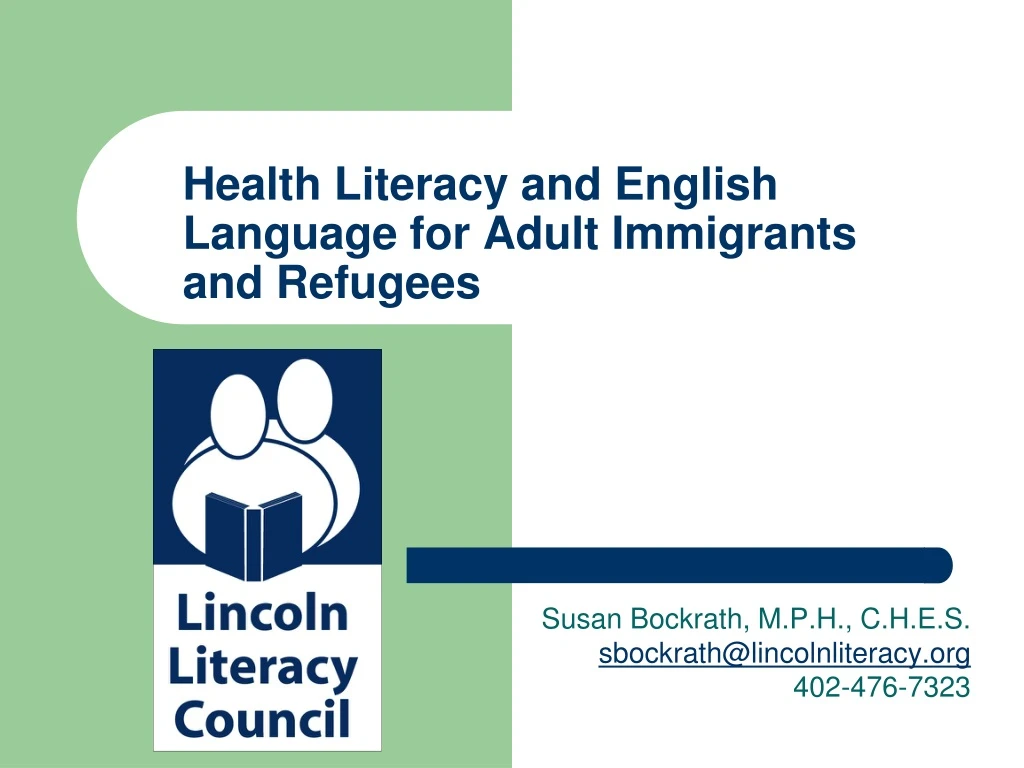 health literacy and english language for adult immigrants and refugees