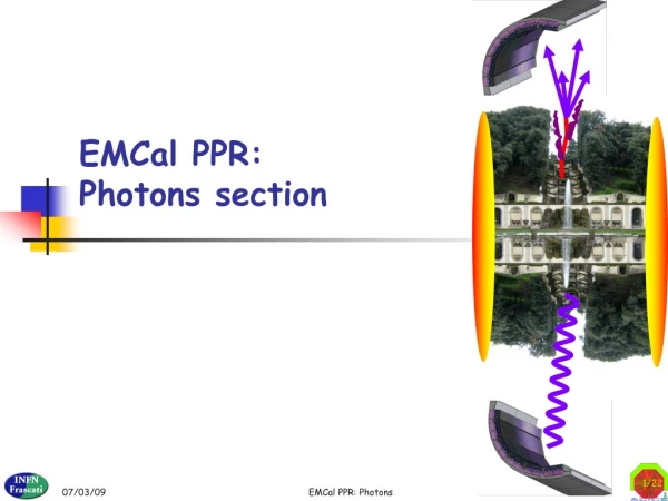 EMCal PPR: Photons section