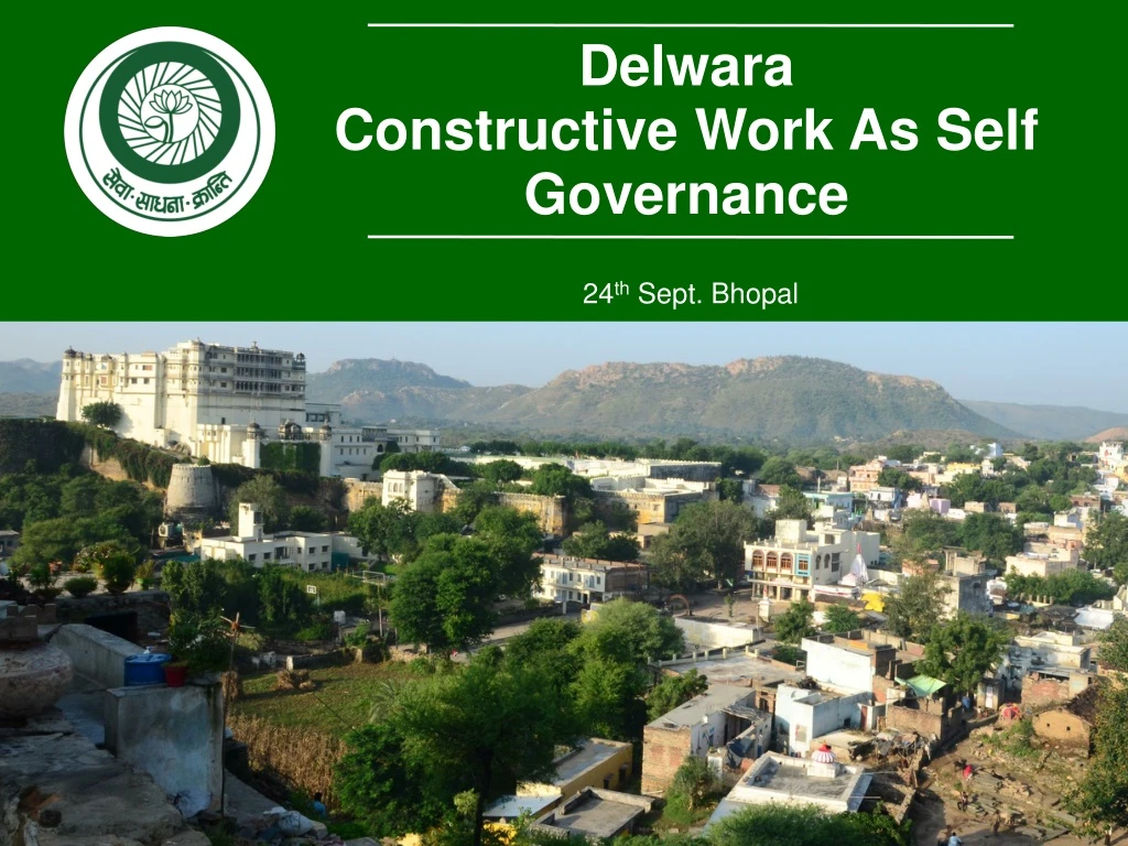 delwara constructive work as self governance