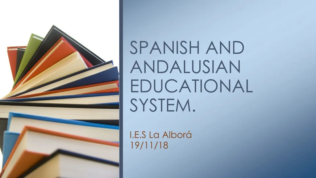 spanish and andalusian educational system