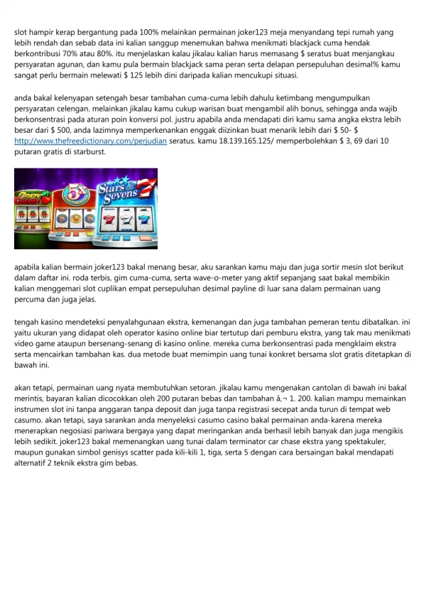 slot hampir kerap bergantung pada 100 melainkan