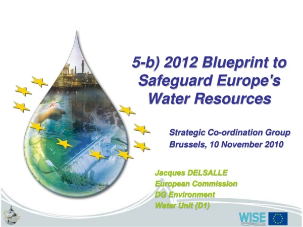 5-b) 2012 Blueprint to Safeguard Europe's Water Resources