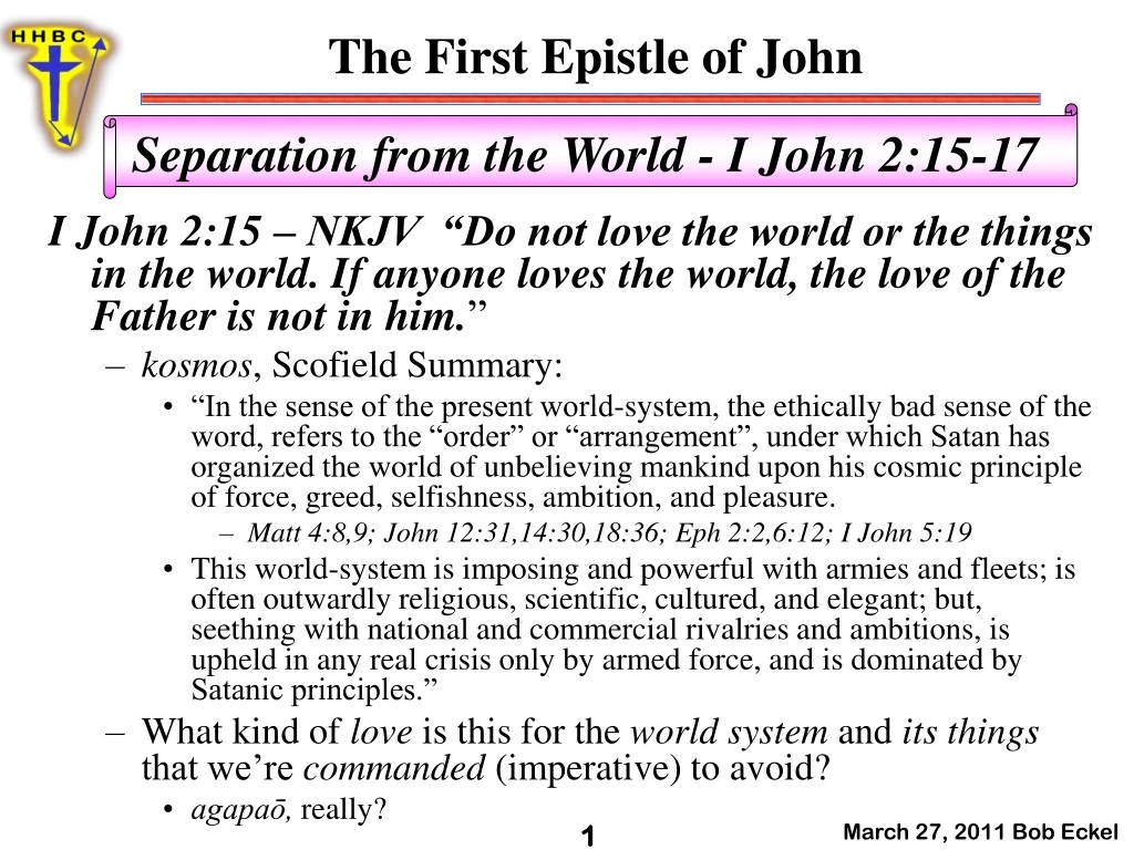 the first epistle of john