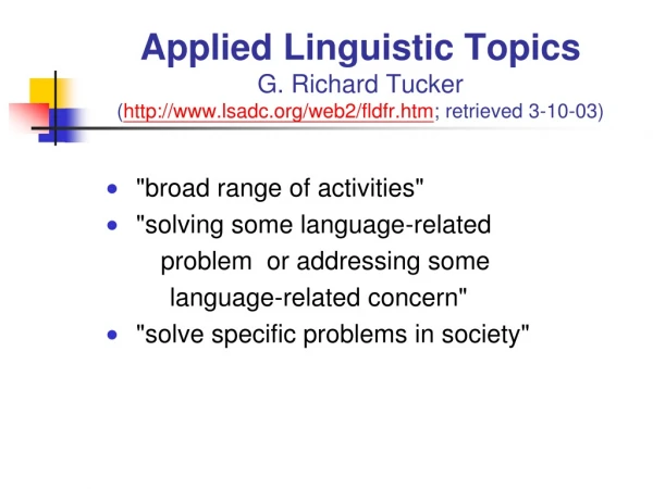 &quot; broad range of activities&quot; &quot;solving some language-related