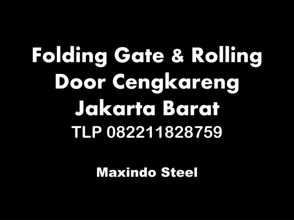 FOLDING GATE JAKARTA BARAT CENGKARENG TLP 082211828759