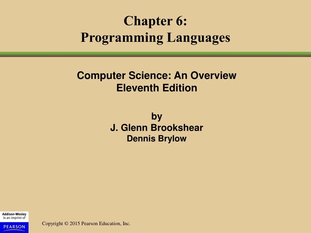 chapter 6 programming languages