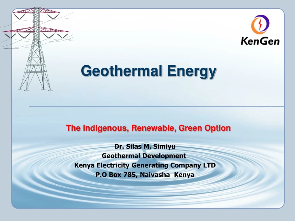 geothermal energy