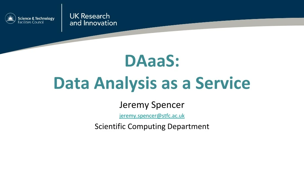 daaas data analysis as a service