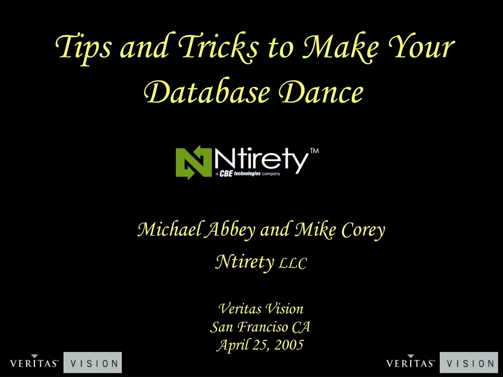 tips and tricks to make your database dance
