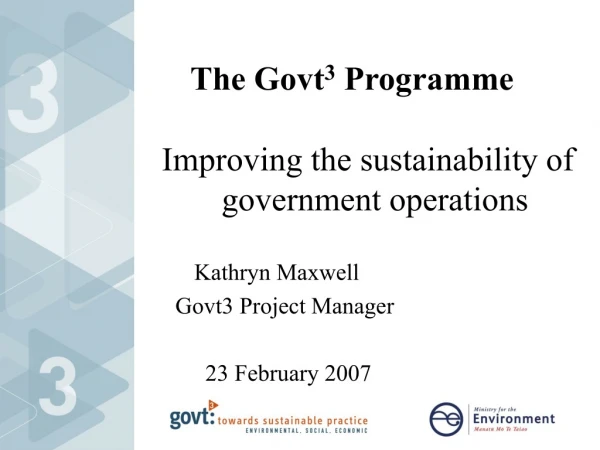 The Govt 3 Programme