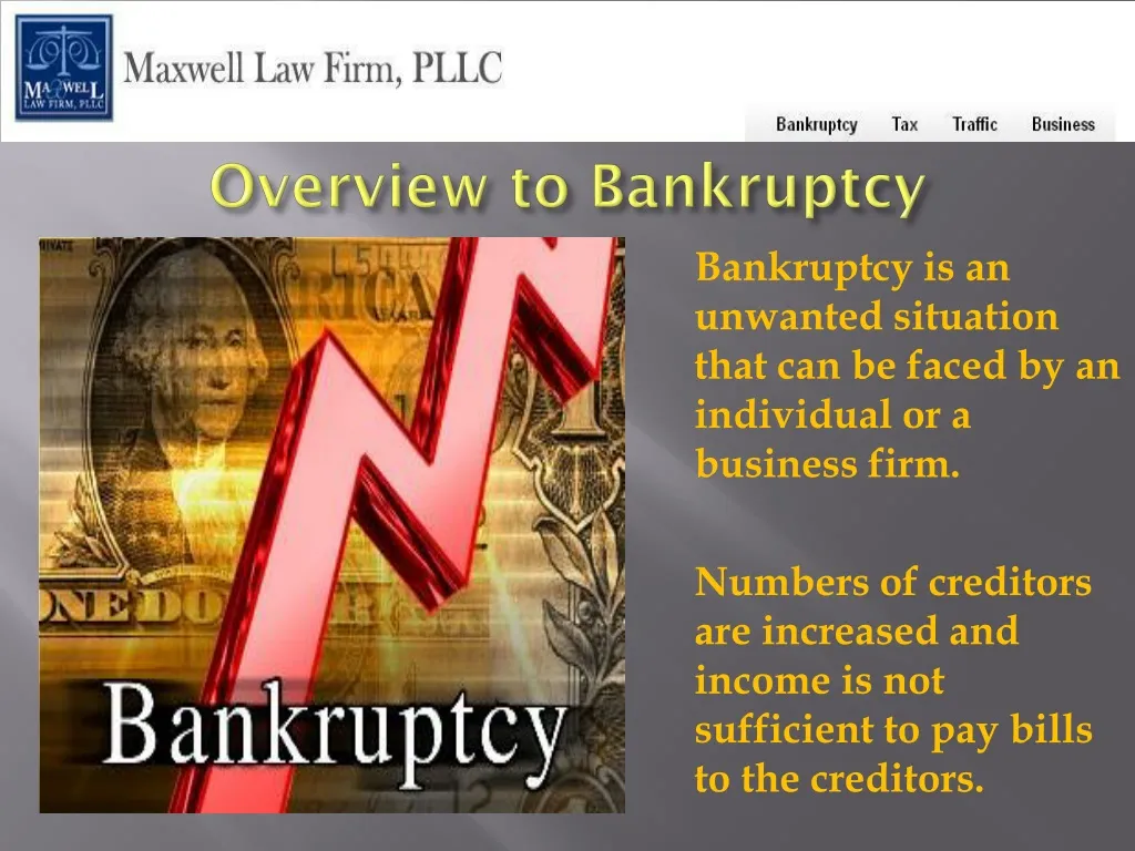 overview to bankruptcy