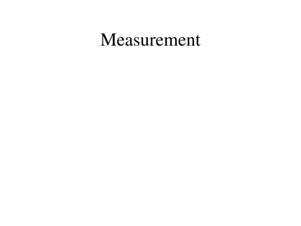 measurement