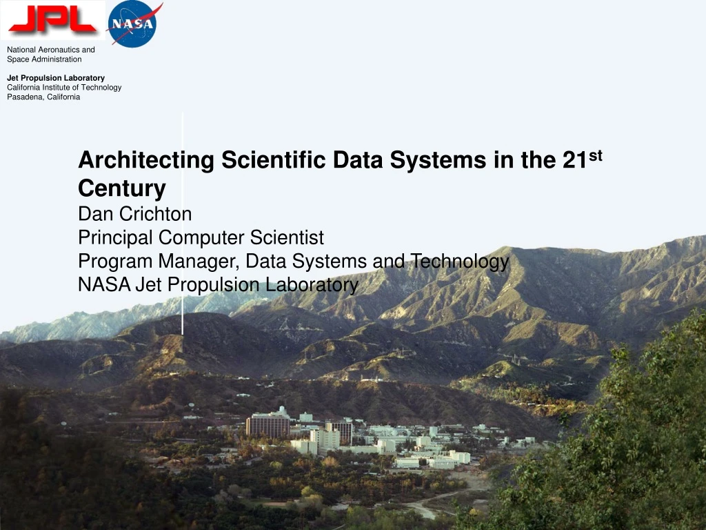 architecting scientific data systems