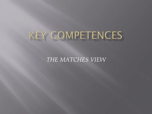 Key Competences