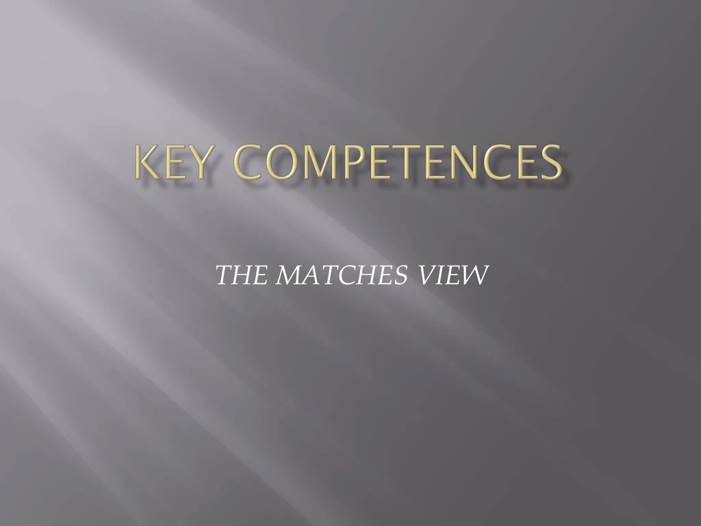 key competences
