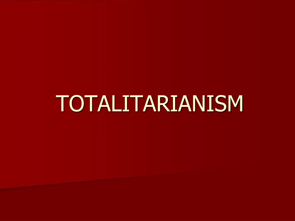 totalitarianism