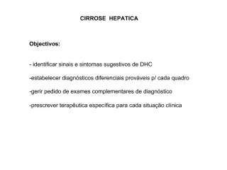 CIRROSE HEPATICA - slide 1