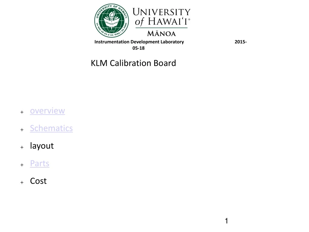 instrumentation development laboratory 2015