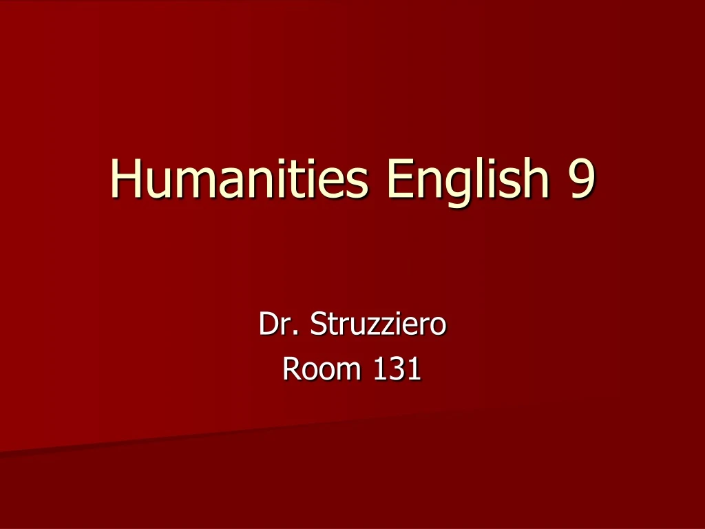 humanities english 9